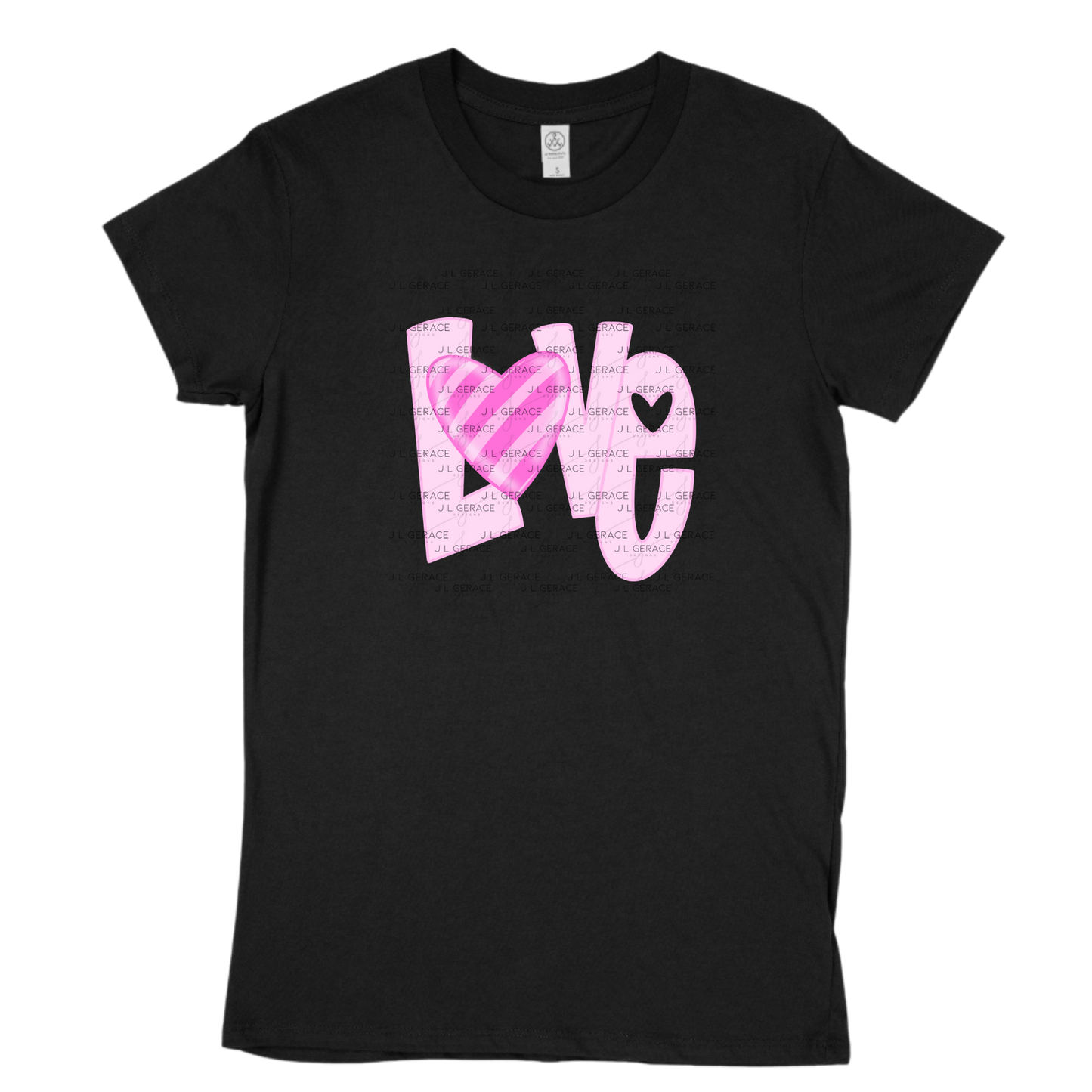 Love Heart Letter PNG – Pink Valentine Craft Design