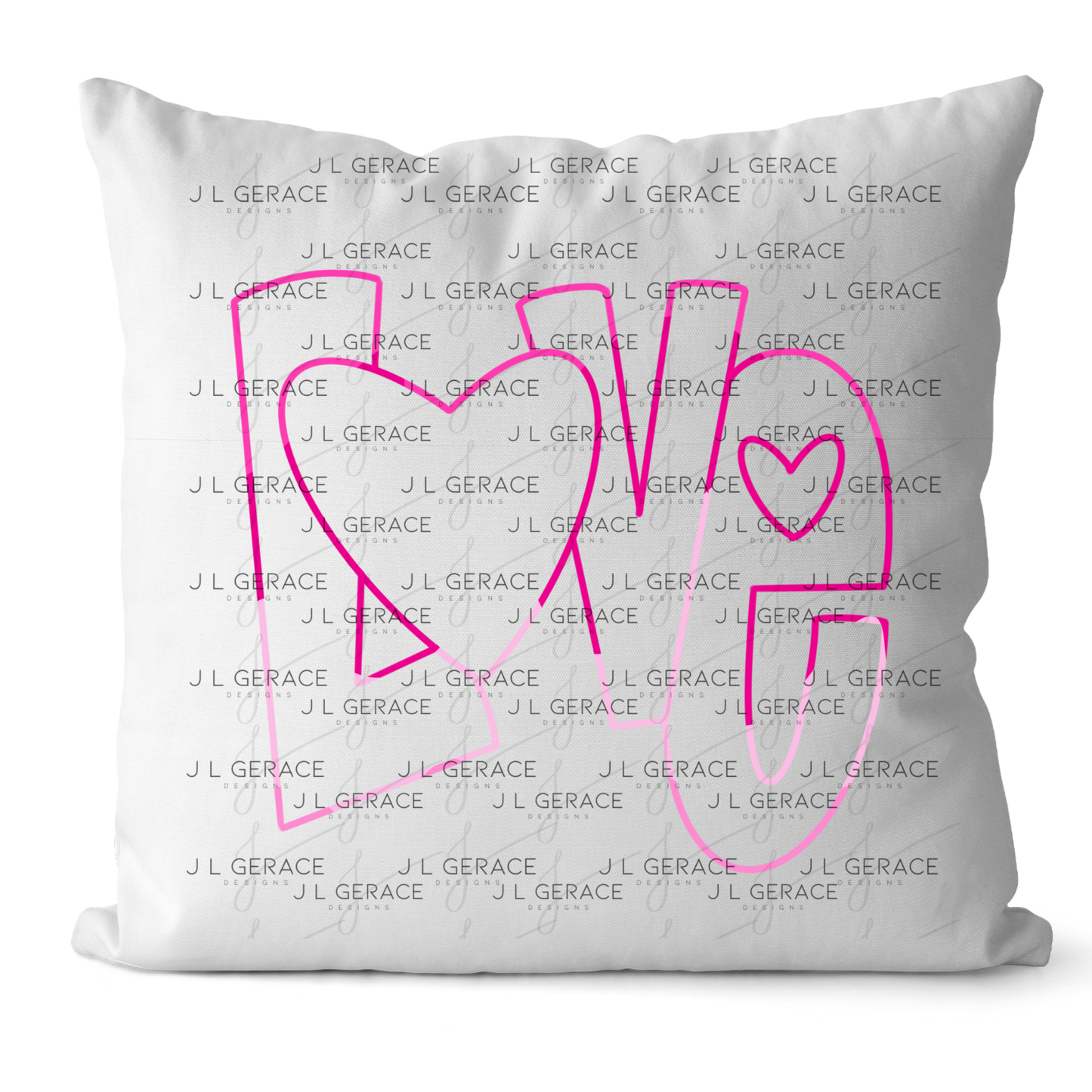 Love Outline Heart PNG - Pink Neon Line Art Design