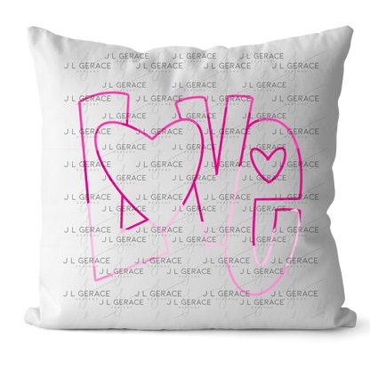 Love Outline Heart PNG - Pink Neon Line Art Design