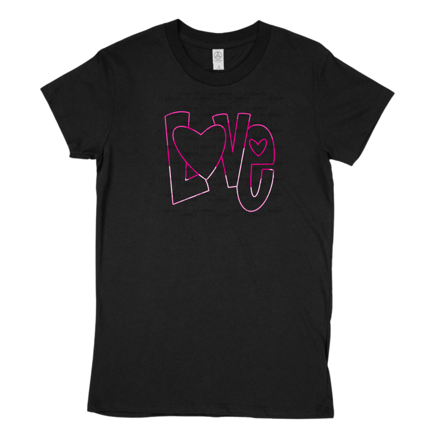 Love Outline Heart PNG - Pink Neon Line Art Design