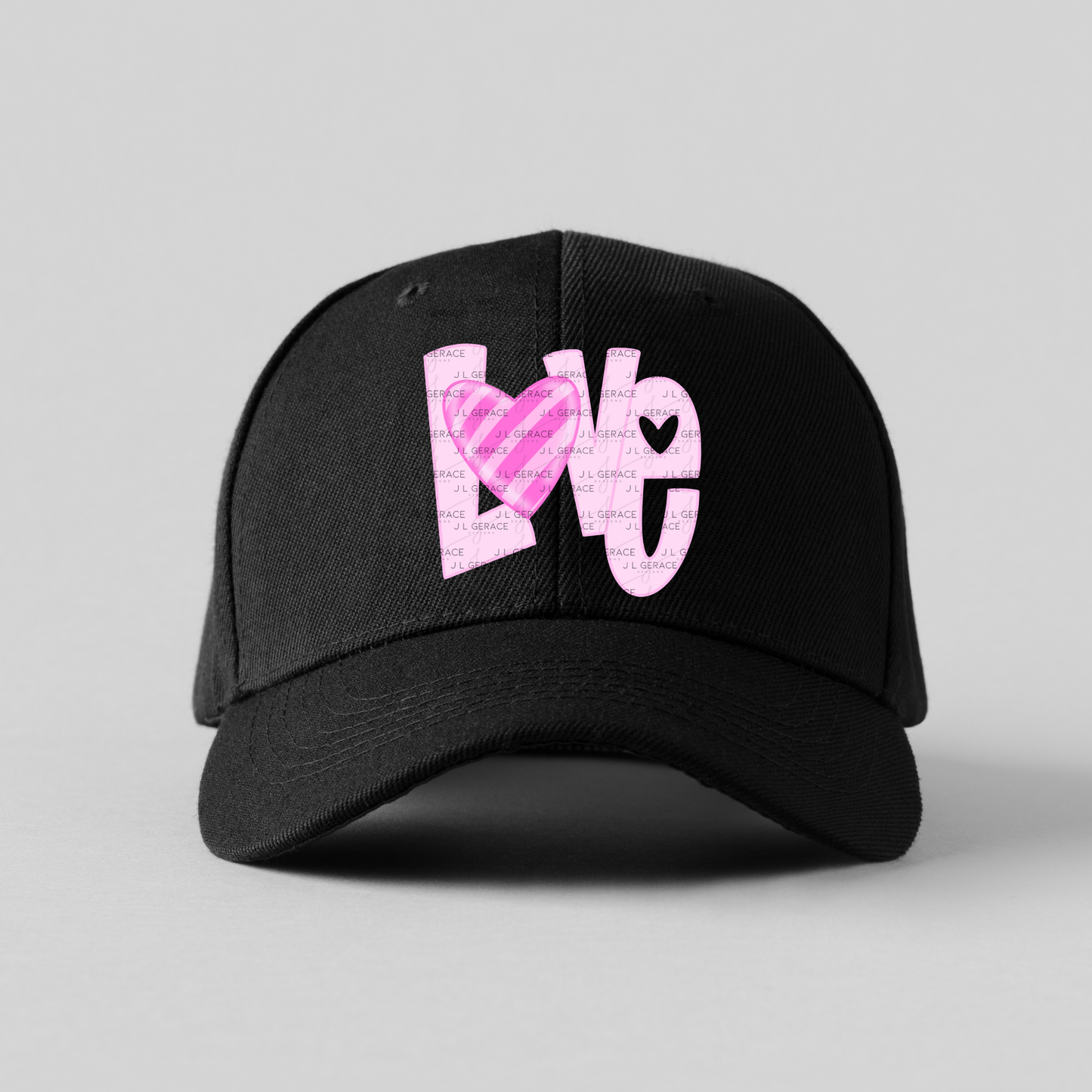 Love Heart Letter PNG – Pink Valentine Craft Design