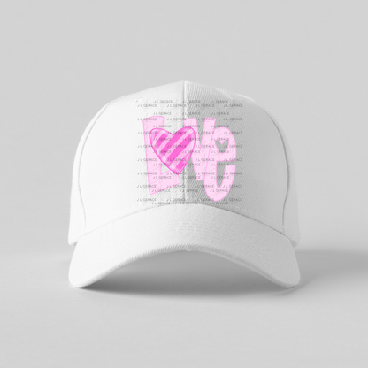 Love Heart Letter PNG – Pink Valentine Craft Design