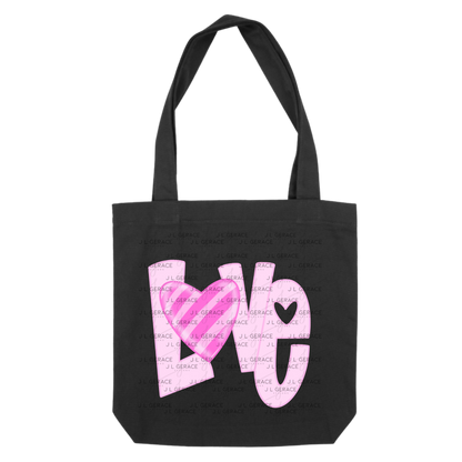 Love Heart Letter PNG – Pink Valentine Craft Design