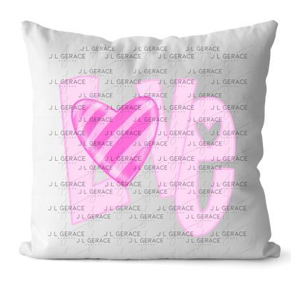 Love Heart Letter PNG – Pink Valentine Craft Design