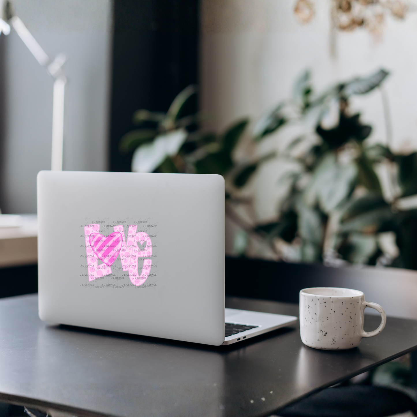 Love Polka Dot Letter PNG – Pink Valentine Design