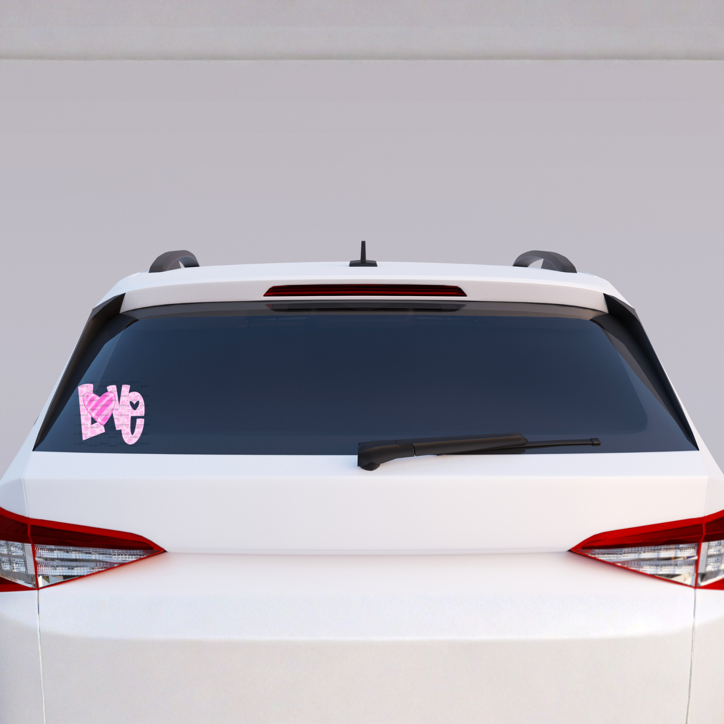 Love Polka Dot Letter PNG – Pink Valentine Design