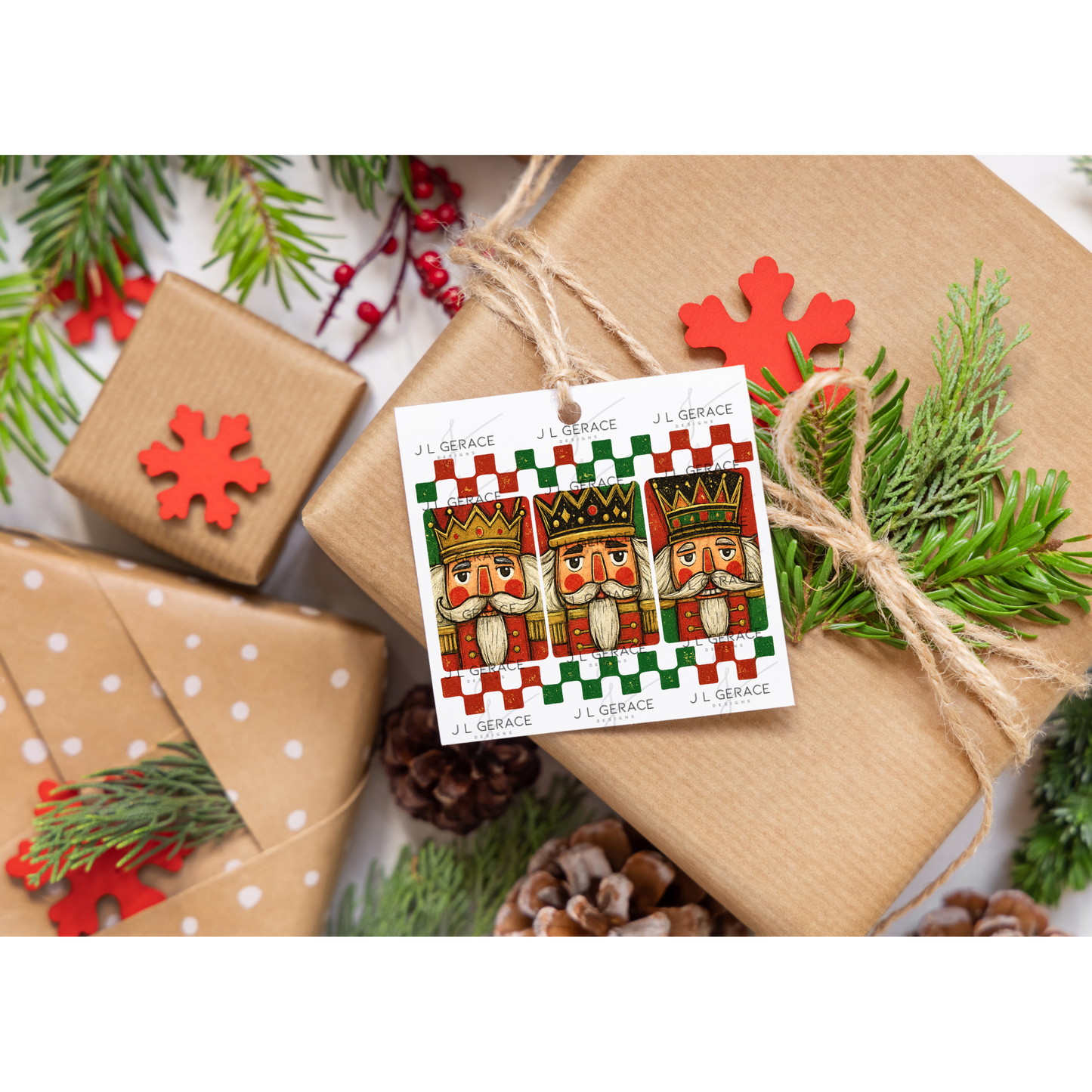 Nutcracker Trio PNG Clipart – Vintage Christmas Art