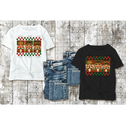Nutcracker Trio PNG Clipart – Vintage Christmas Art