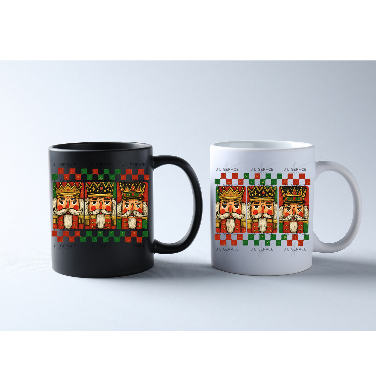 Nutcracker Trio PNG Clipart – Vintage Christmas Art