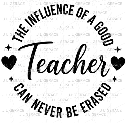 The Influence of a Good Teacher Can Never Be Erased PNG