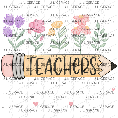 Teachers Plant Seeds That Grow Forever PNG Digital Download