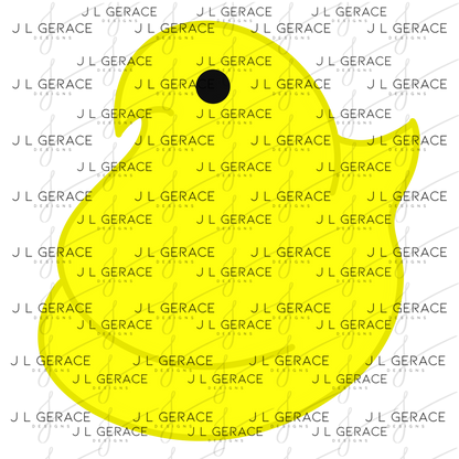 Yellow Easter Peep Chick Clipart Sublimation PNG