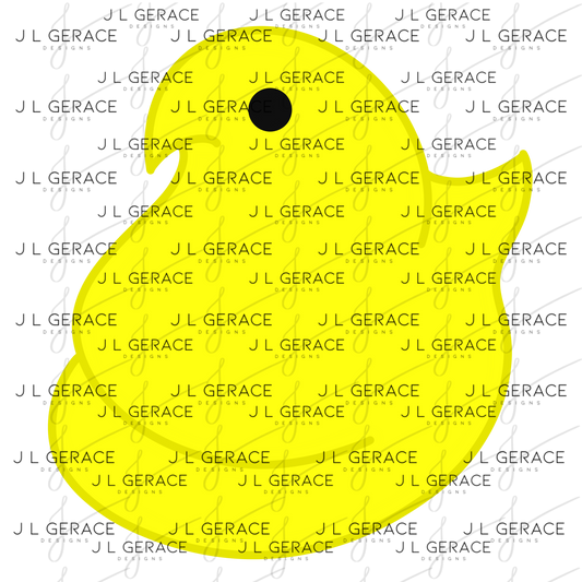 Yellow Easter Peep Chick Clipart Sublimation PNG